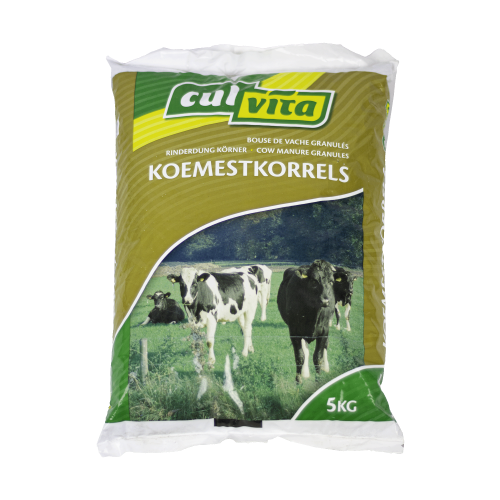 Koemestkorrels 5KG zak Culvita 100% natuurlijk