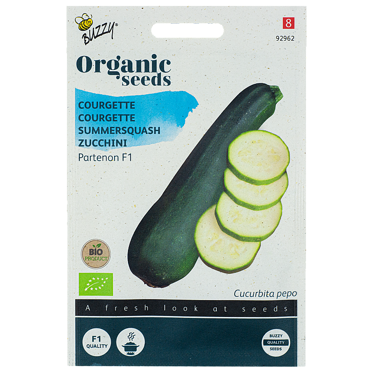 Courgette Partenon F1 BIO Buzzy Organic Seeds