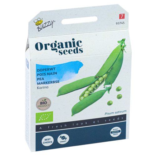 Doperwt Karina BIO doosje 50g Buzzy Organic Seeds