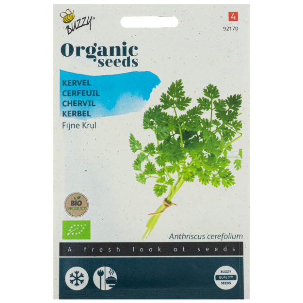 Kervel Fijne Krul BIO Buzzy Organic Seeds