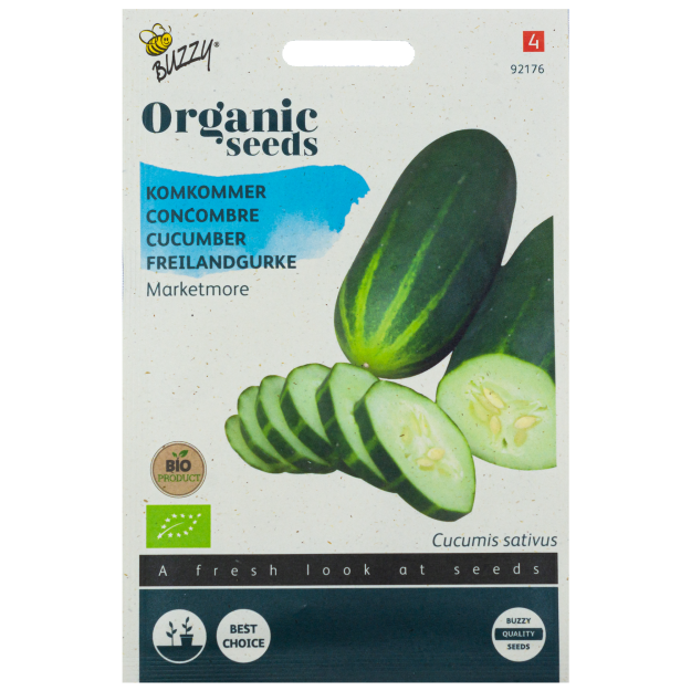 Komkommer Marketmore BIO Buzzy Organic Seeds