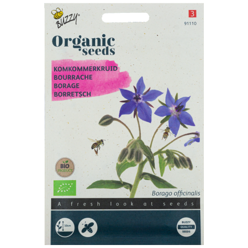 Komkommerkruid Bernagie BIO Buzzy Organic Seeds