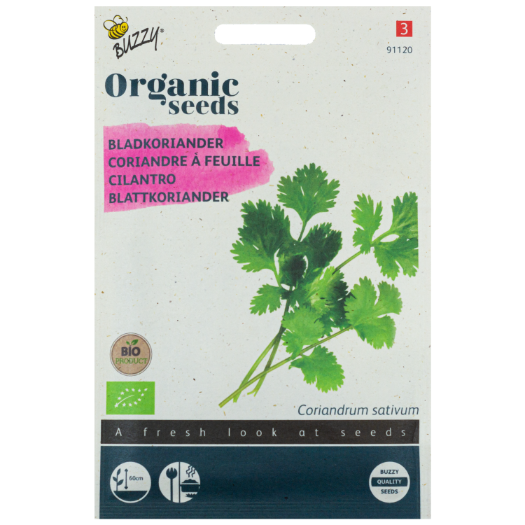 Koriander Bladkoriander BIO Buzzy Organic Seeds