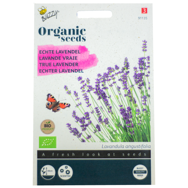 Lavendel Paarse Echte BIO Buzzy Organic Seeds