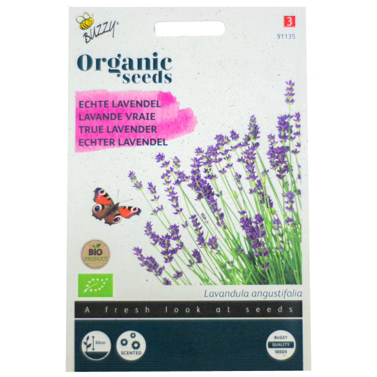 Lavendel Paarse Echte BIO Buzzy Organic Seeds