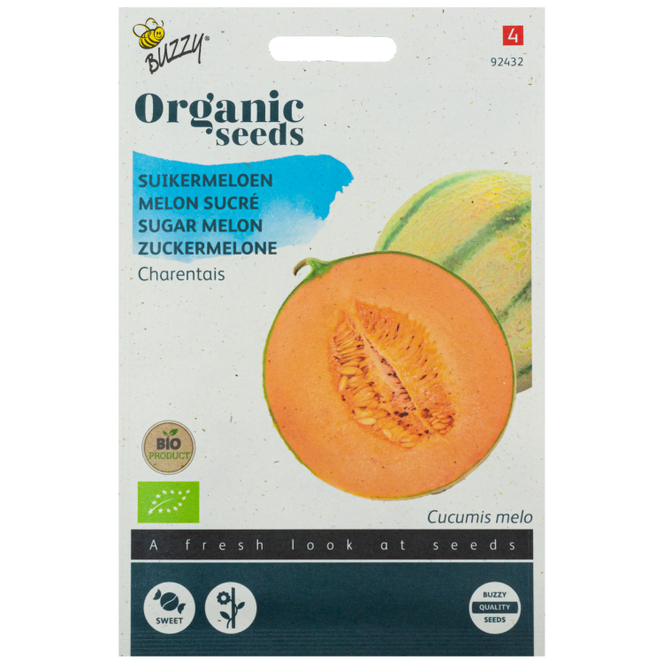 Meloen Charentais Suikermeloen BIO Buzzy Organic Seeds