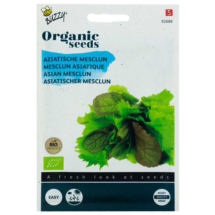 Aziatische Mesclun Salademix BIO Buzzy Organic Seeds