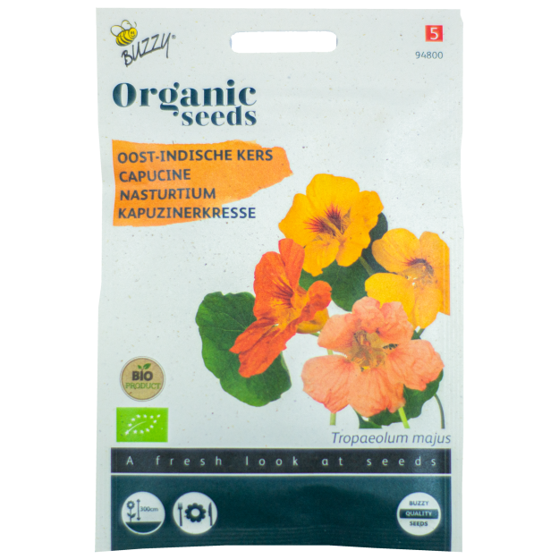 Oost-Indische Kers Klimkers BIO Buzzy Organic Seeds