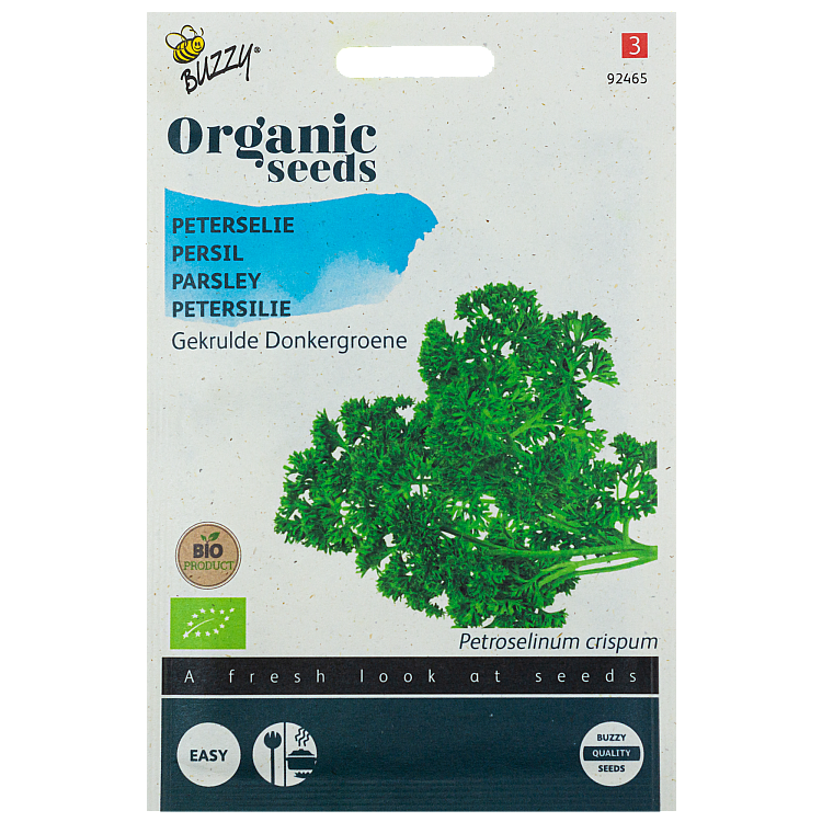 Peterselie Gekrulde Donkergroene BIO Buzzy Organic Seeds