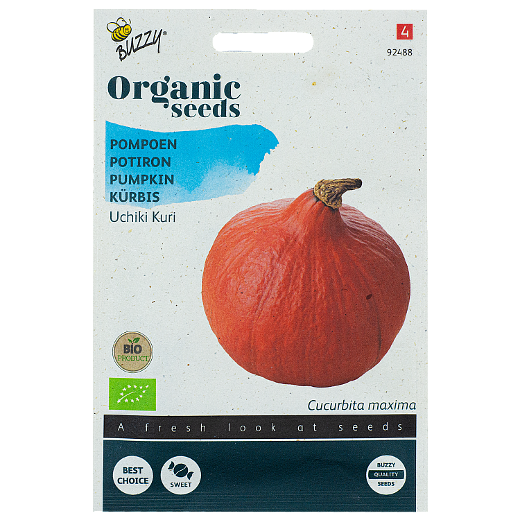 Pompoen Uchiki Kuri BIO Buzzy Organic Seeds