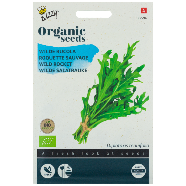 Wilde Rucola Grote Zandkool BIO Buzzy Organic Seeds