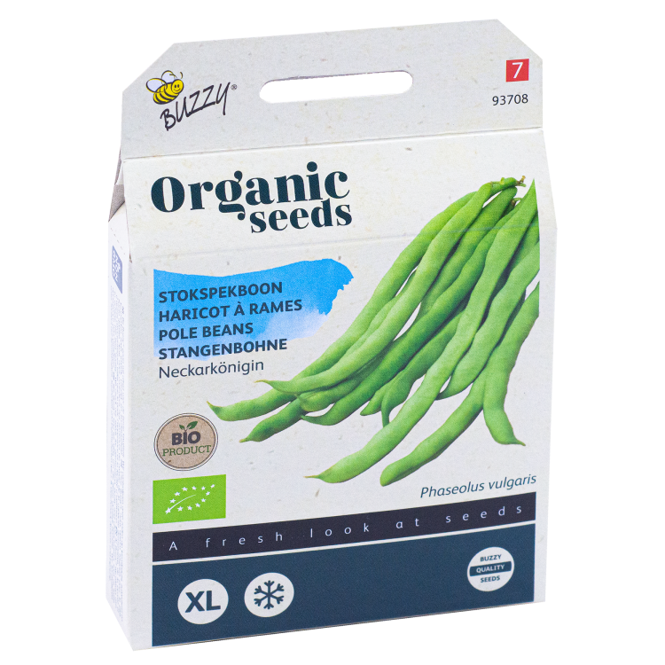 Stokboon Neckarkönigin Slaboon BIO doosje 50g Buzzy Organic Seeds