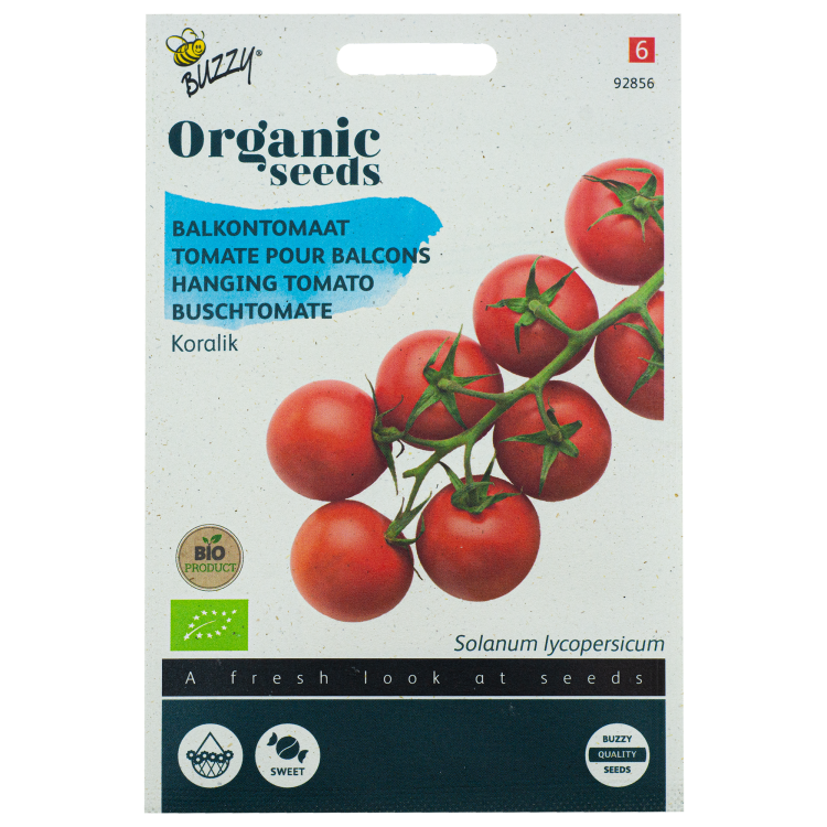 Tomaat Koralik Zoete Laagblijvende BIO Buzzy Organic Seeds