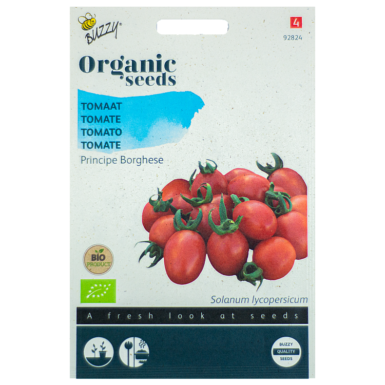 Tomaat Principe Borghese BIO Buzzy Organic Seeds