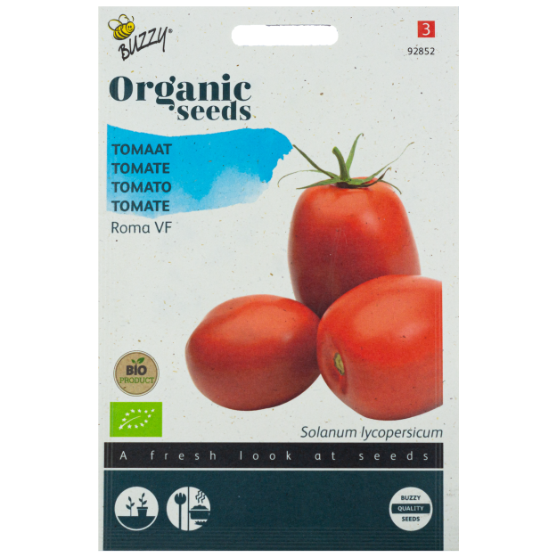 Tomaat Roma VF Romatomaat BIO Buzzy Organic Seeds
