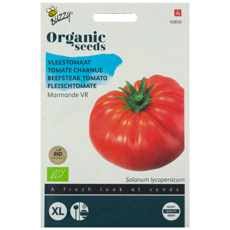 Tomaat Marmande VR Vleestomaat BIO Buzzy Organic Seeds