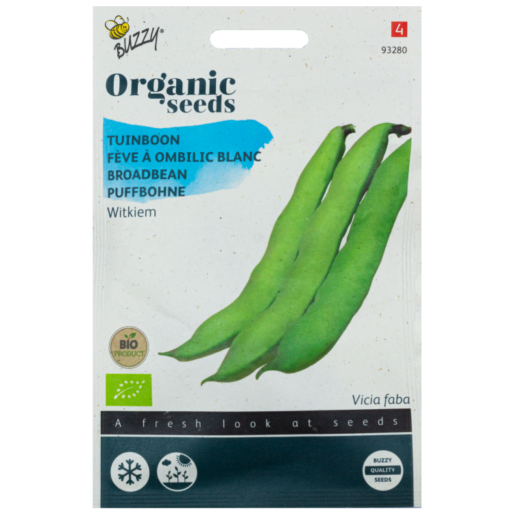 Tuinboon Witkiem BIO Buzzy Organic Seeds