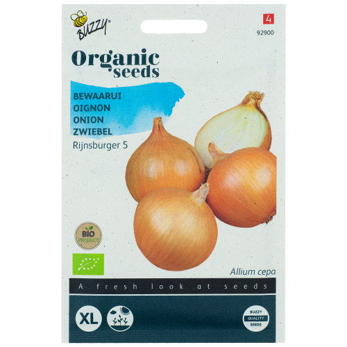 Uien Bewaarui Gele Rijnsburger 5 BIO Buzzy Organic Seeds