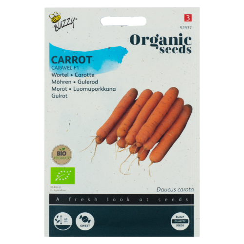 Wortel Caravel F1 Zomerwortel BIO Buzzy Organic Seeds