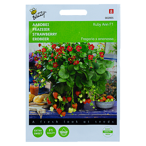Aardbei Hangaardbei Ruby Ann F1 zaden