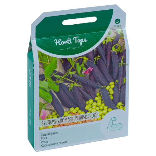 Kapucijners Ezetha's Krombek Blauwschok doosje 100g Horti Tops