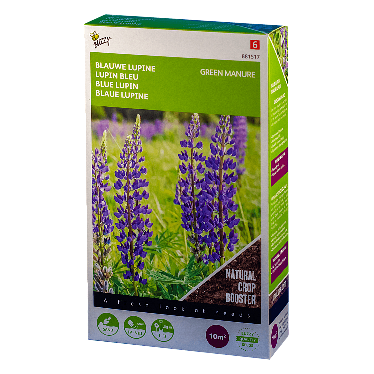 Blauwe Lupine Lupinus angustifolius Buzzy Green Manure