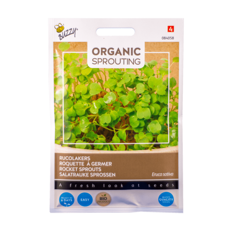 Rucolakers (Eruca sativa) Buzzy Organic Sprouting BIO