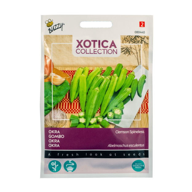 Okra Clemson Spineless zaden