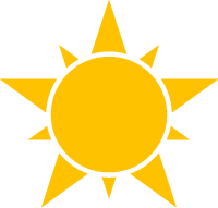 volle zon pictogram